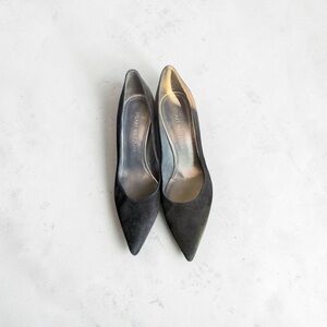 Stuart Weitzman Classic Black Suede Heels